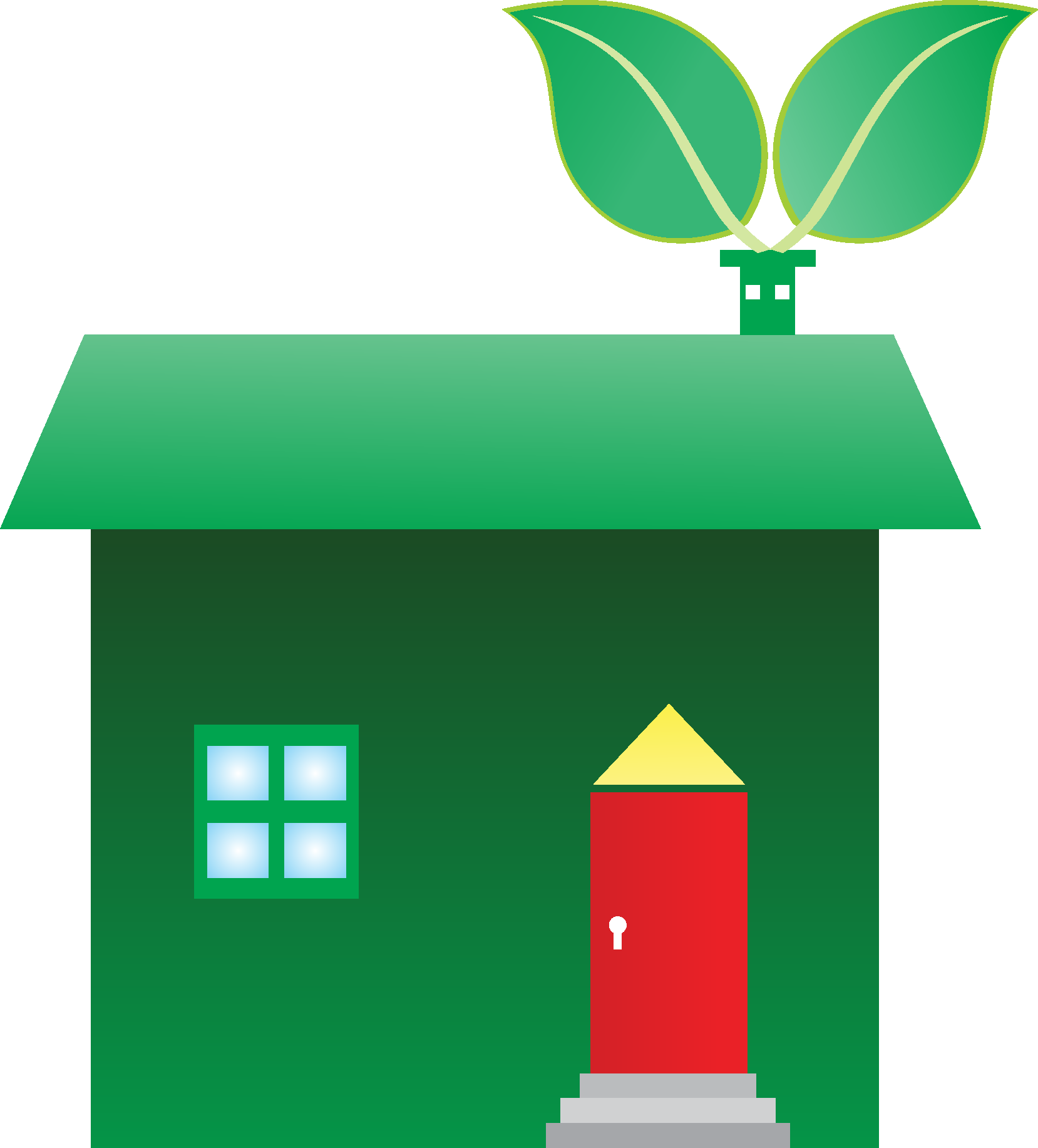Eco House Graphics Logo Vector Logo